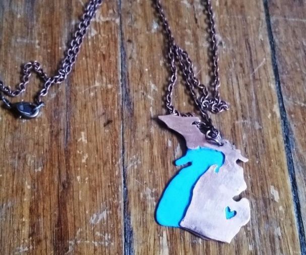 Copper Pipe Into Necklace