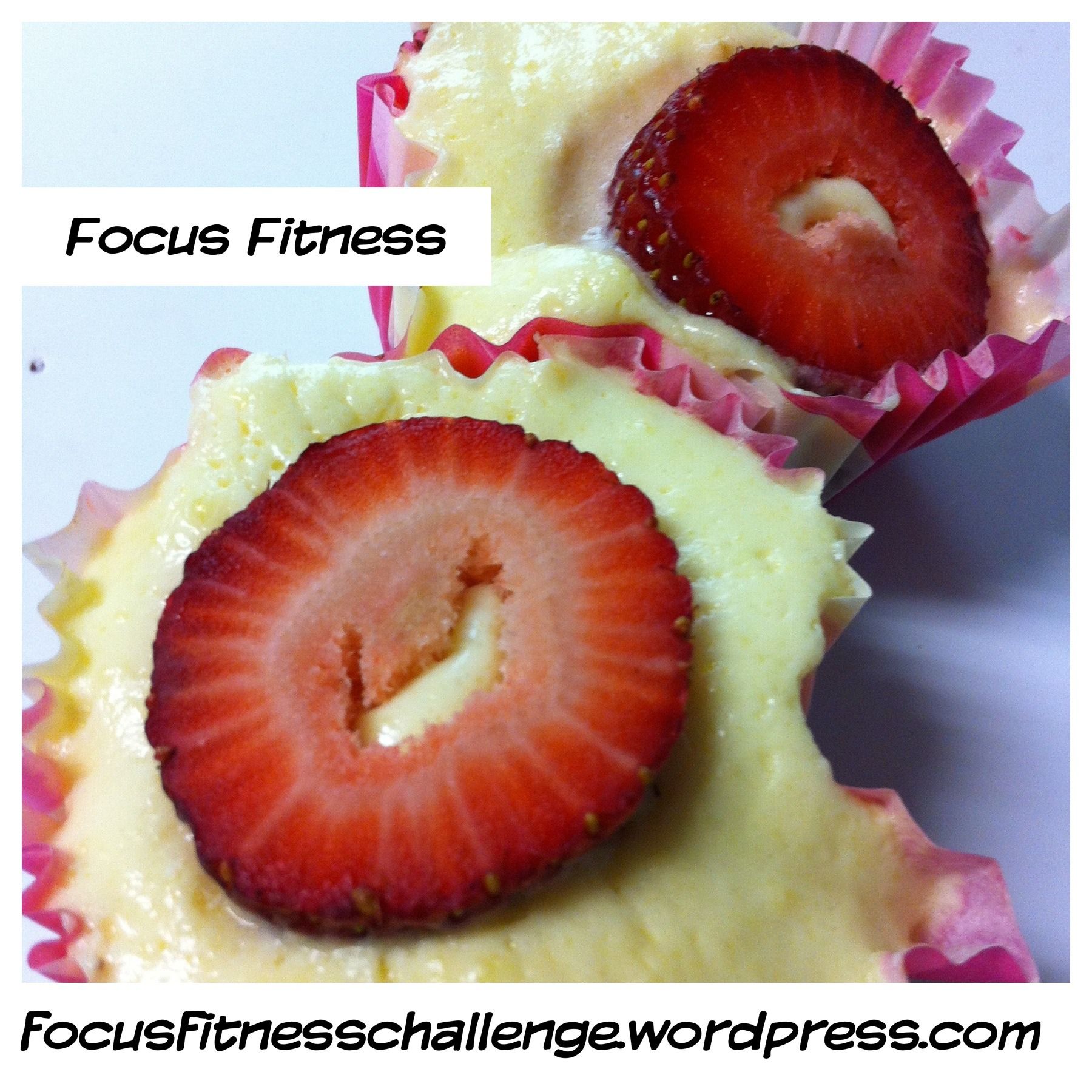 Healthier Cupcakes- Granola Strawberry