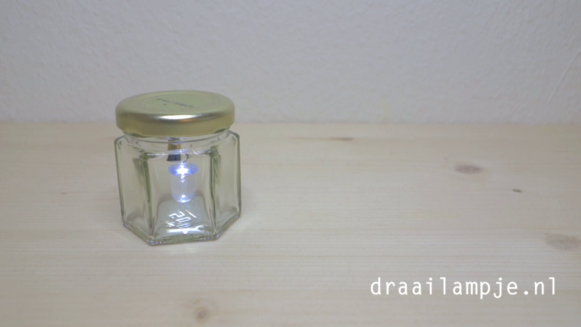 A Cute Little LED Jar (turn It on and Off by Turning It!) Named Draailampje