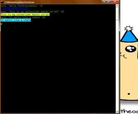 Multiple colors in cmd