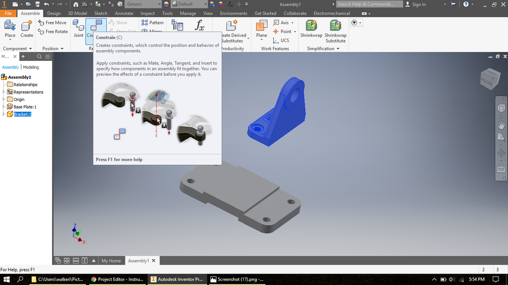 Simplify Inventor How to Create an Assembly in Inventor : 20 Steps - Instructables