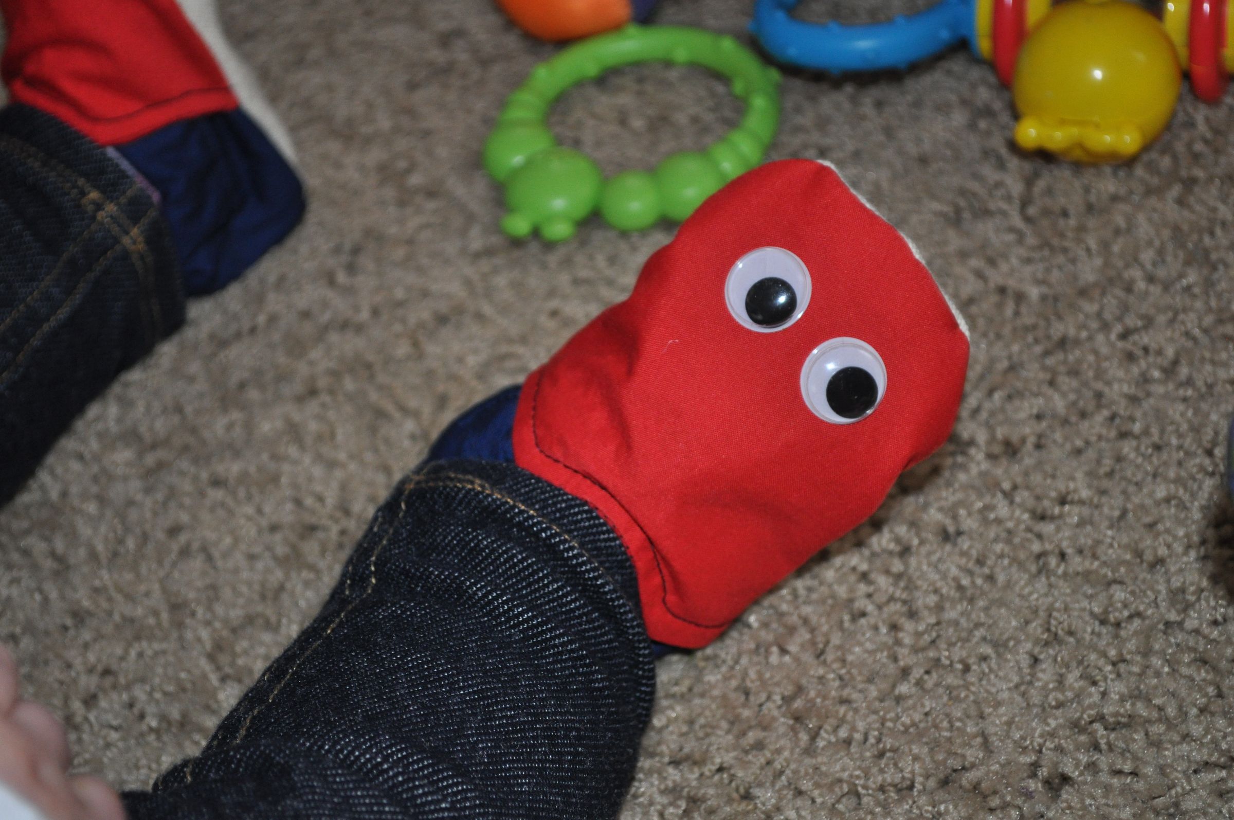 Red Enemy (Ghost) Pac-Man Themed Booties