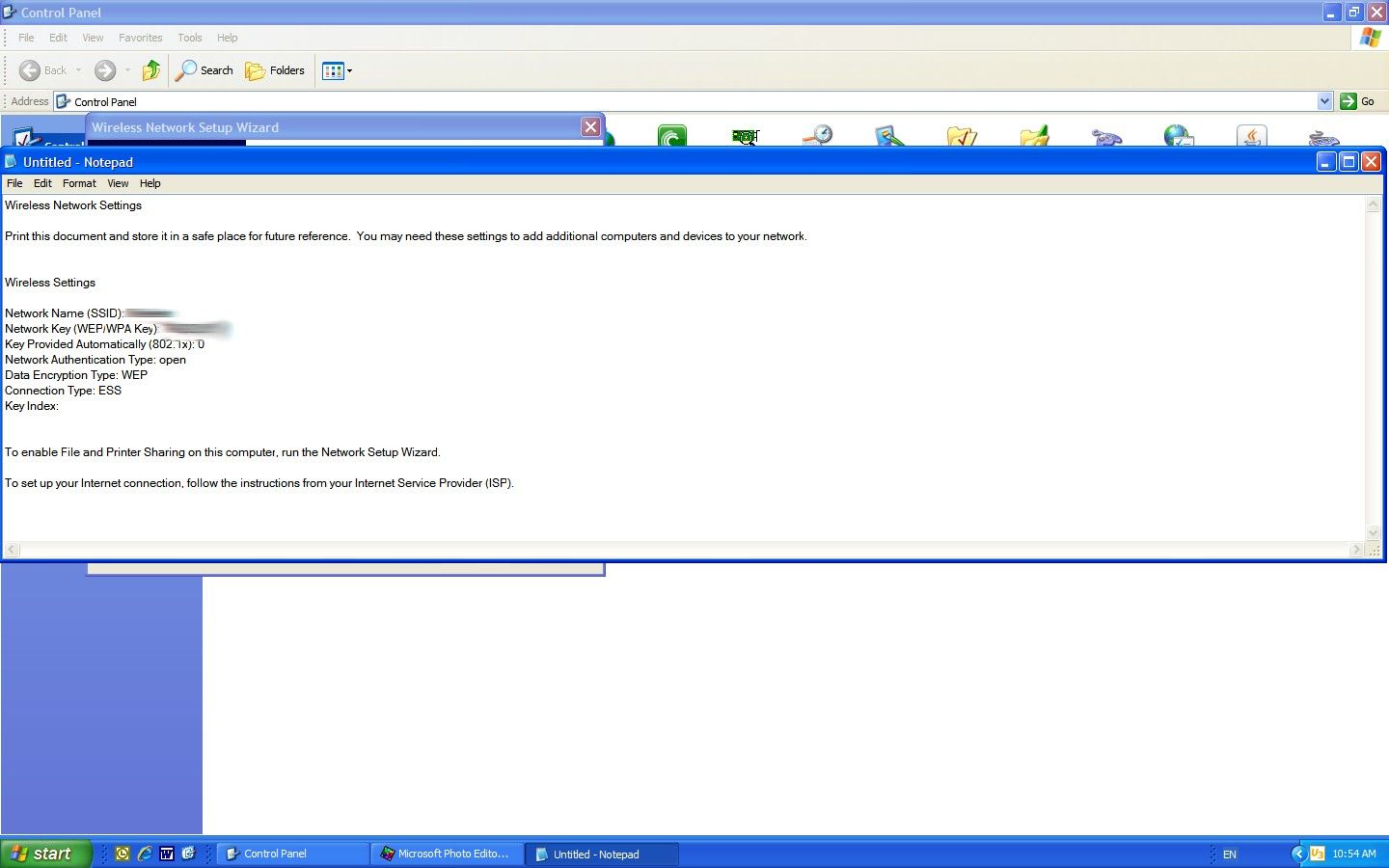 How to find out your WEP/WPA key