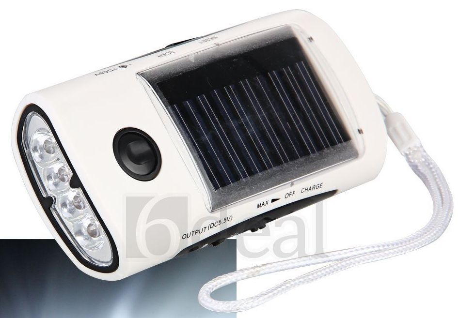 Increase Battery Capacity of Solar LED Flashlight Phone Charger