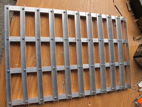Aluminum Angle Panel for Laser Cutter.