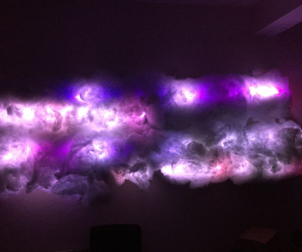 LED Clouds Using Fadecandy, PI and LED Strips