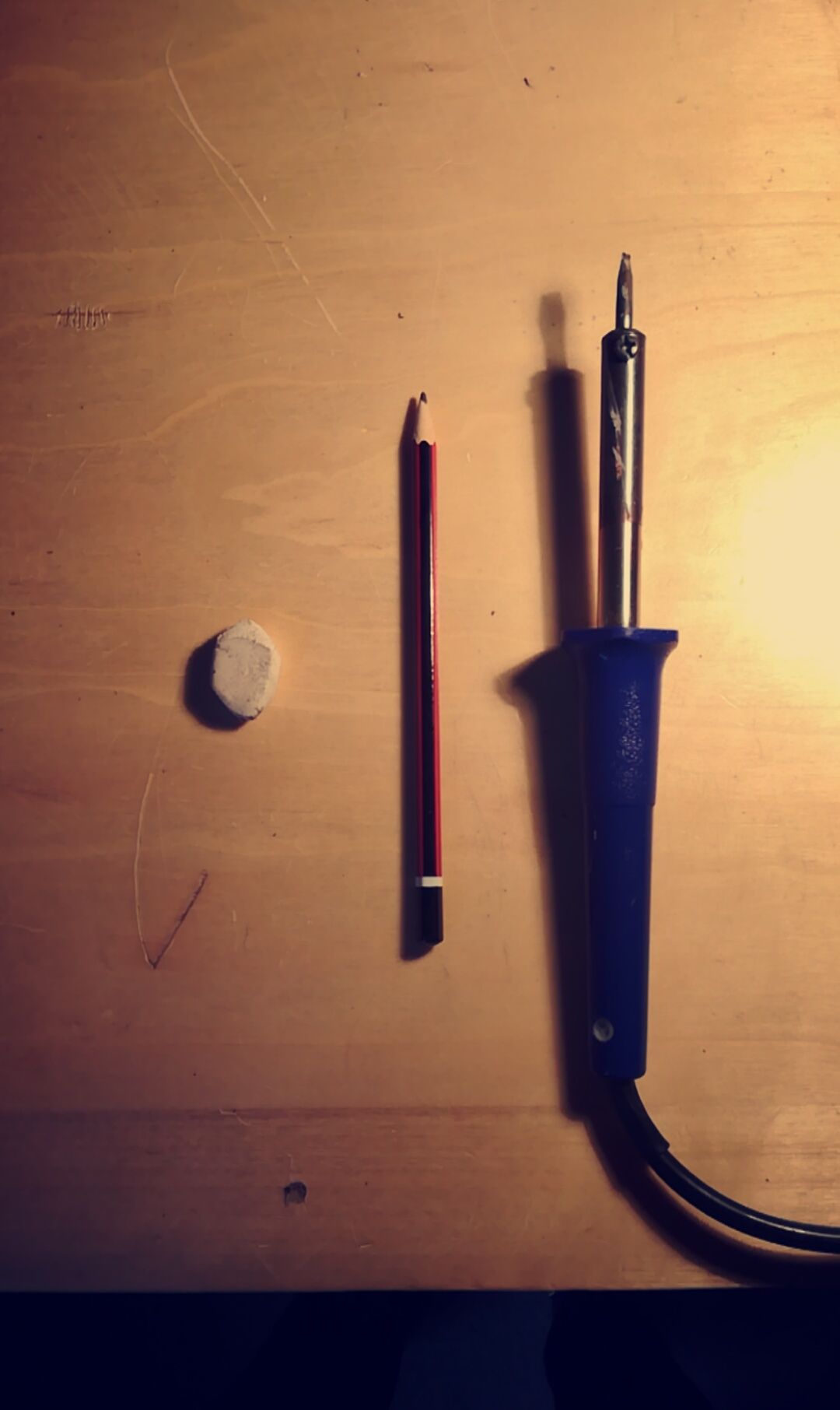 Soldering Iron Wooden Drawing 3 Steps Instructables