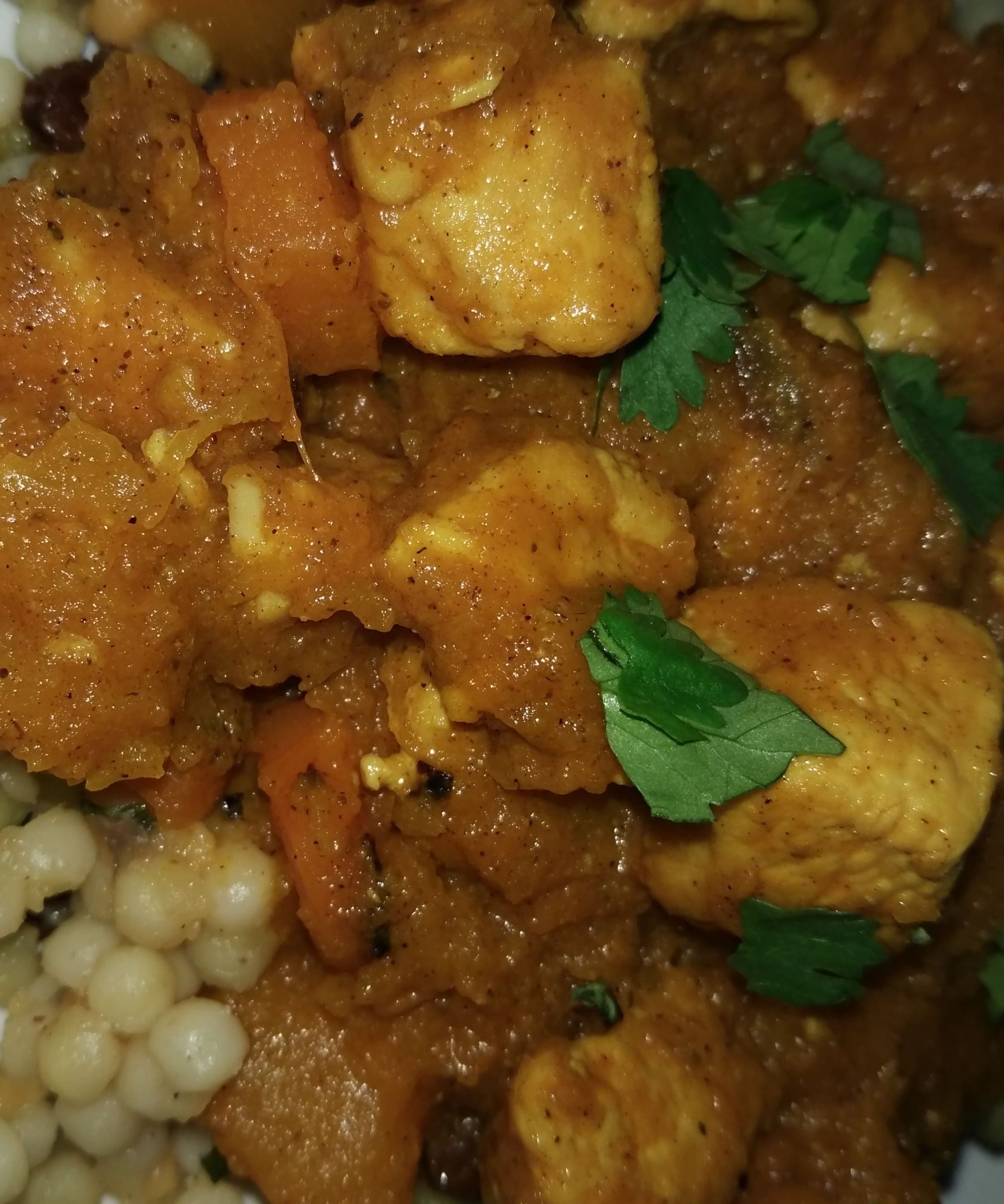 Chicken and Butternut Squash Tagine With Herbed Couscous: Or, a Delicious, Healthy Stew