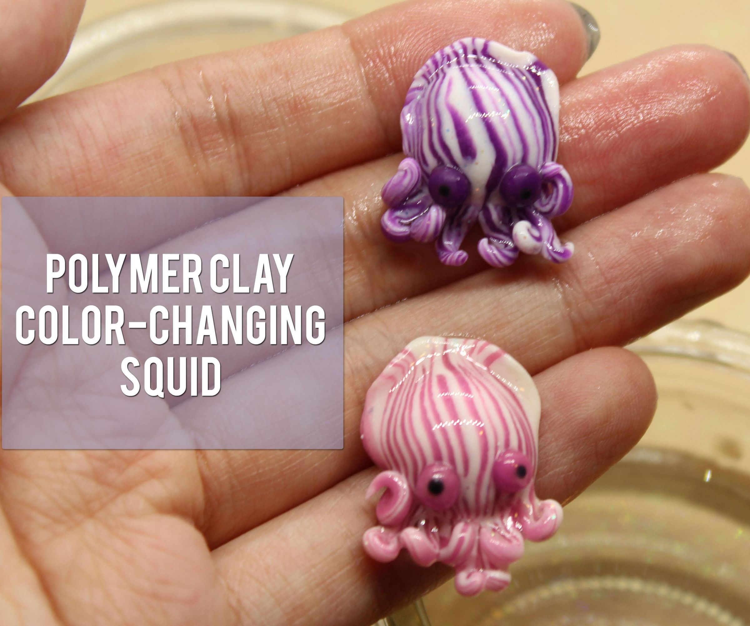 Purple Color-Changing Pajama Squid Figurine