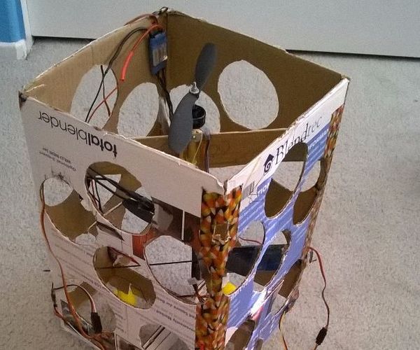The Flying Gyro Stabilized VTOL Cardboard Box
