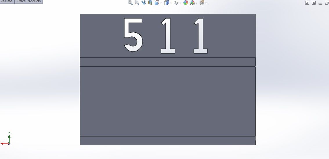 A SolidWorks Door Plate
