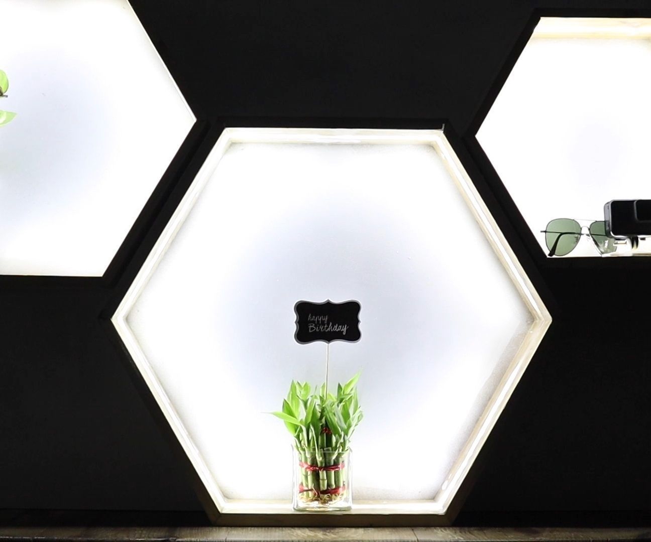 Hexagonal Light Up Shelves
