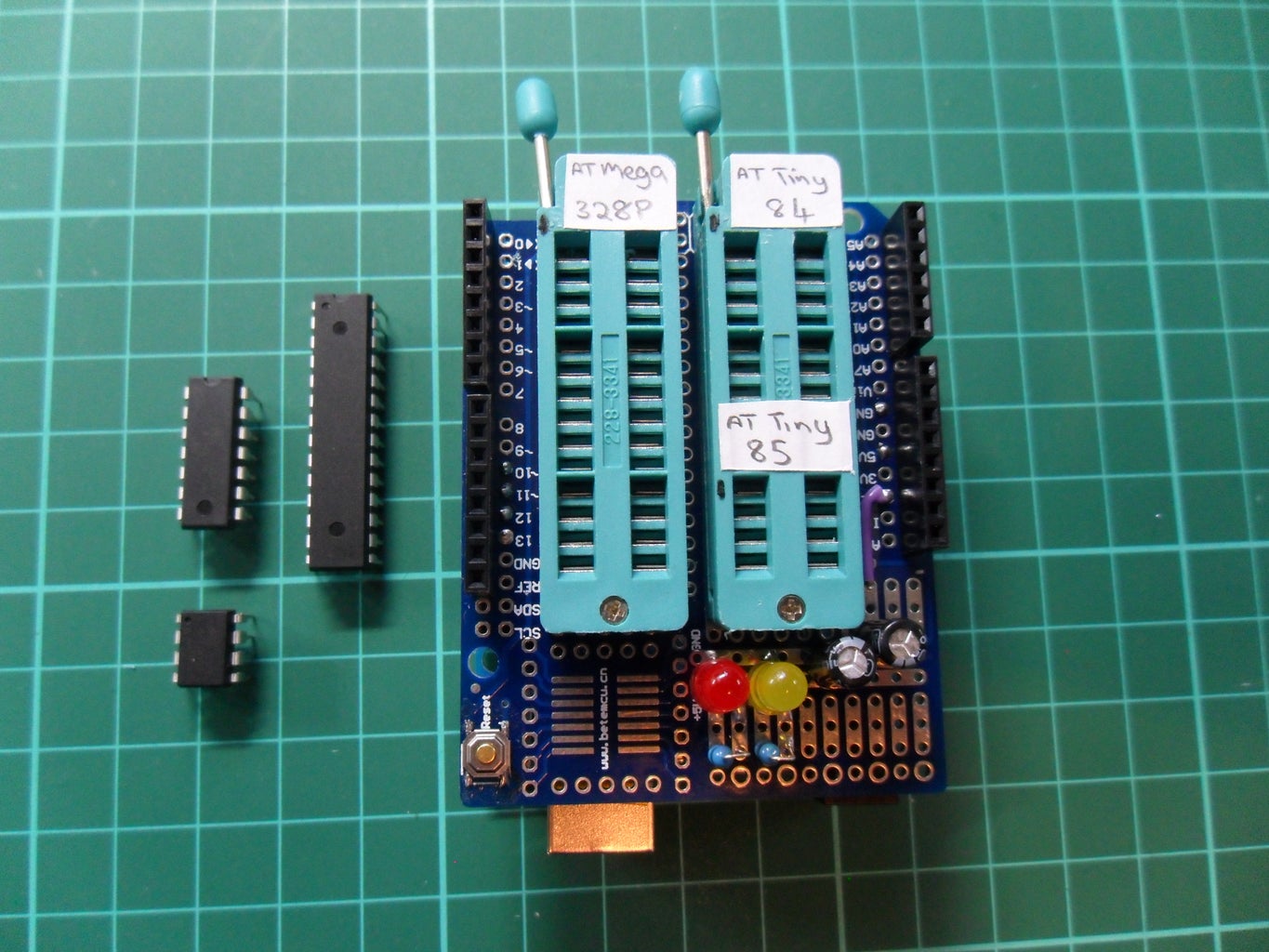 Programming the ATTiny85, ATTiny84 and ATMega328P : Arduino As ISP : 9 ...