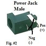 Install the Jack DC Power Male