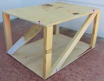 Cut and Attach Angled Braces