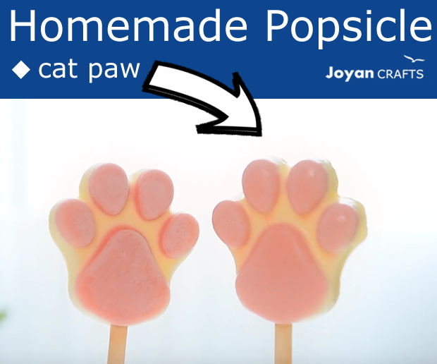 Homemade Yogurt Popsicle - Cat Paw