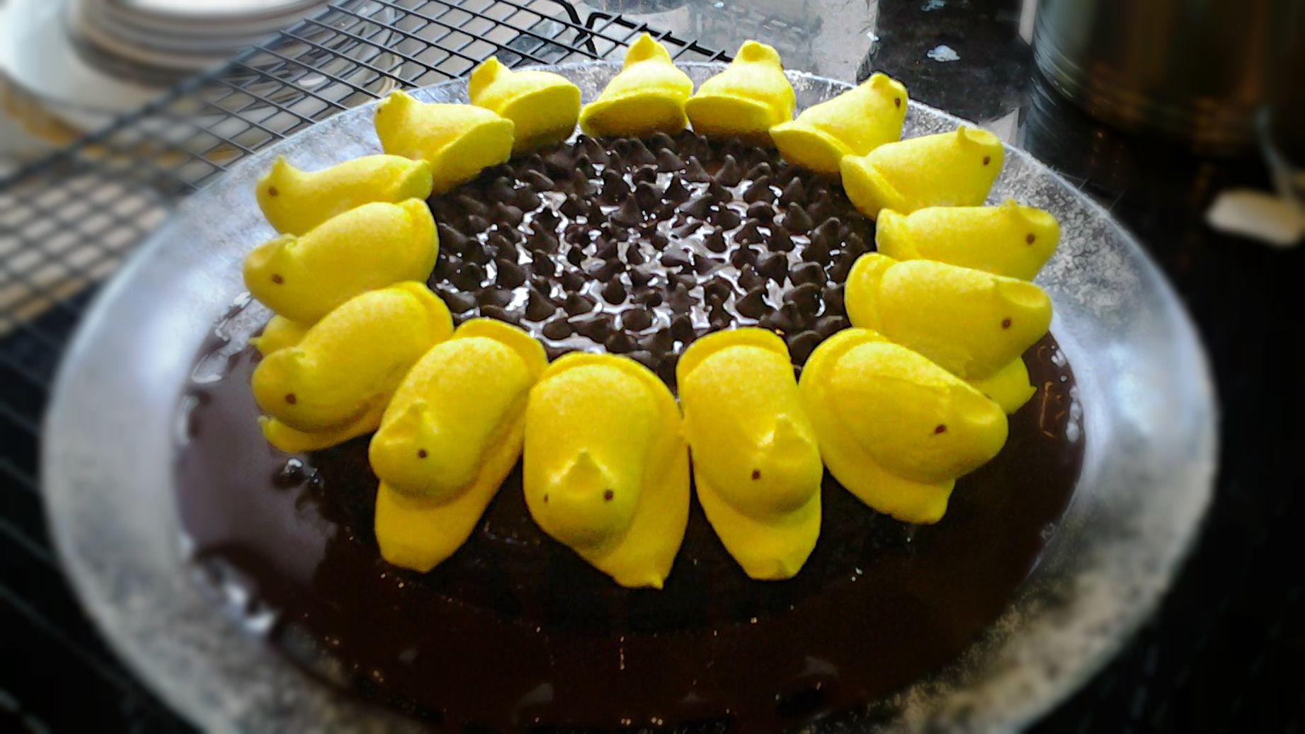 Peeps Sunflower Cake | Josh Pan
