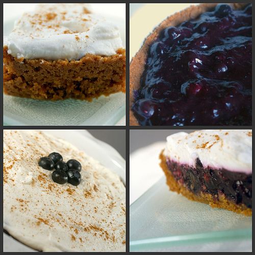 Cinnamon Spiked Blueberry Icebox Pie