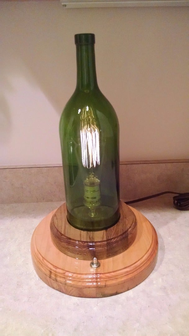 Wine Bottle Edison Bulb Lamp