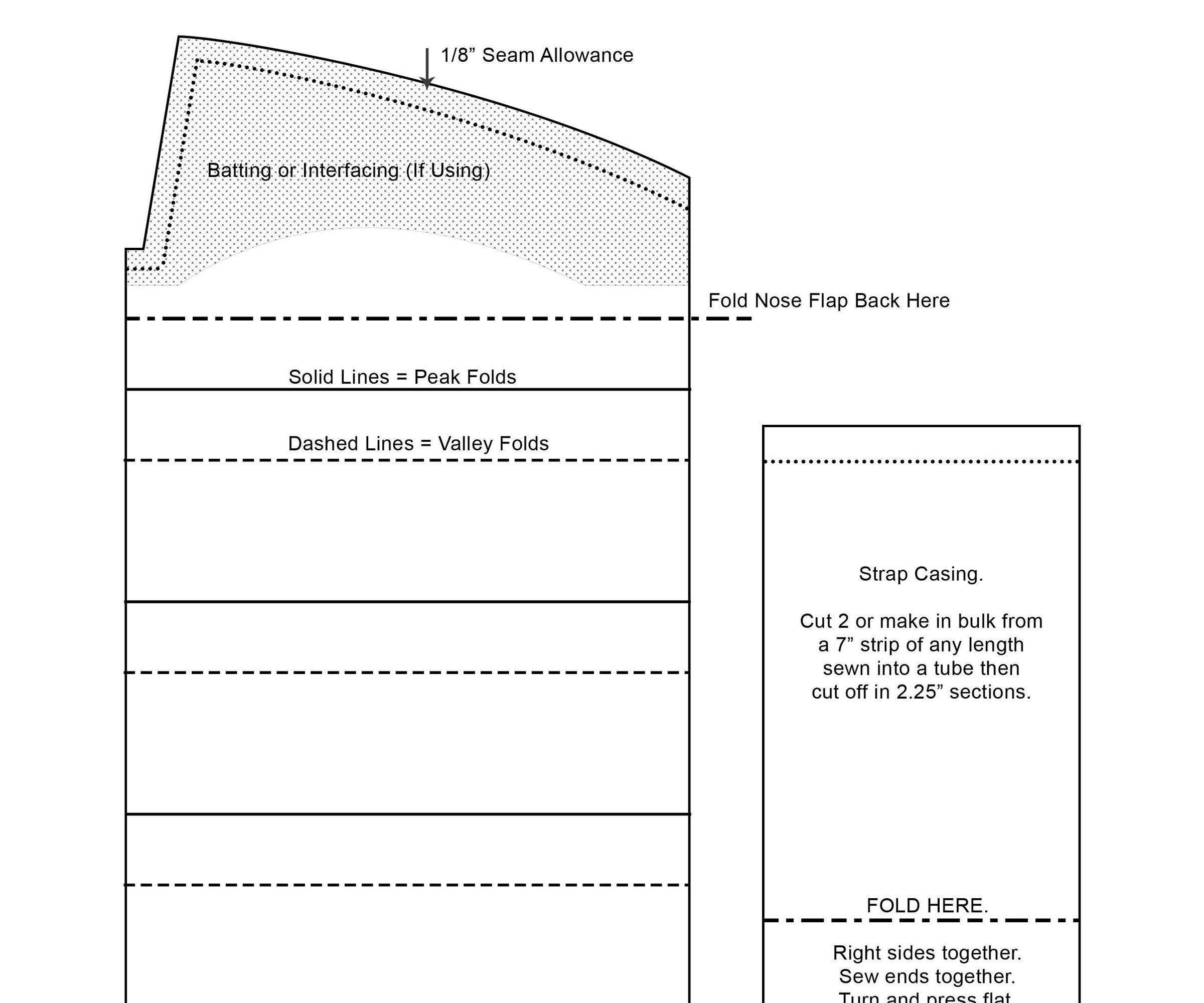 Face Mask Using Pleating Board for Construction