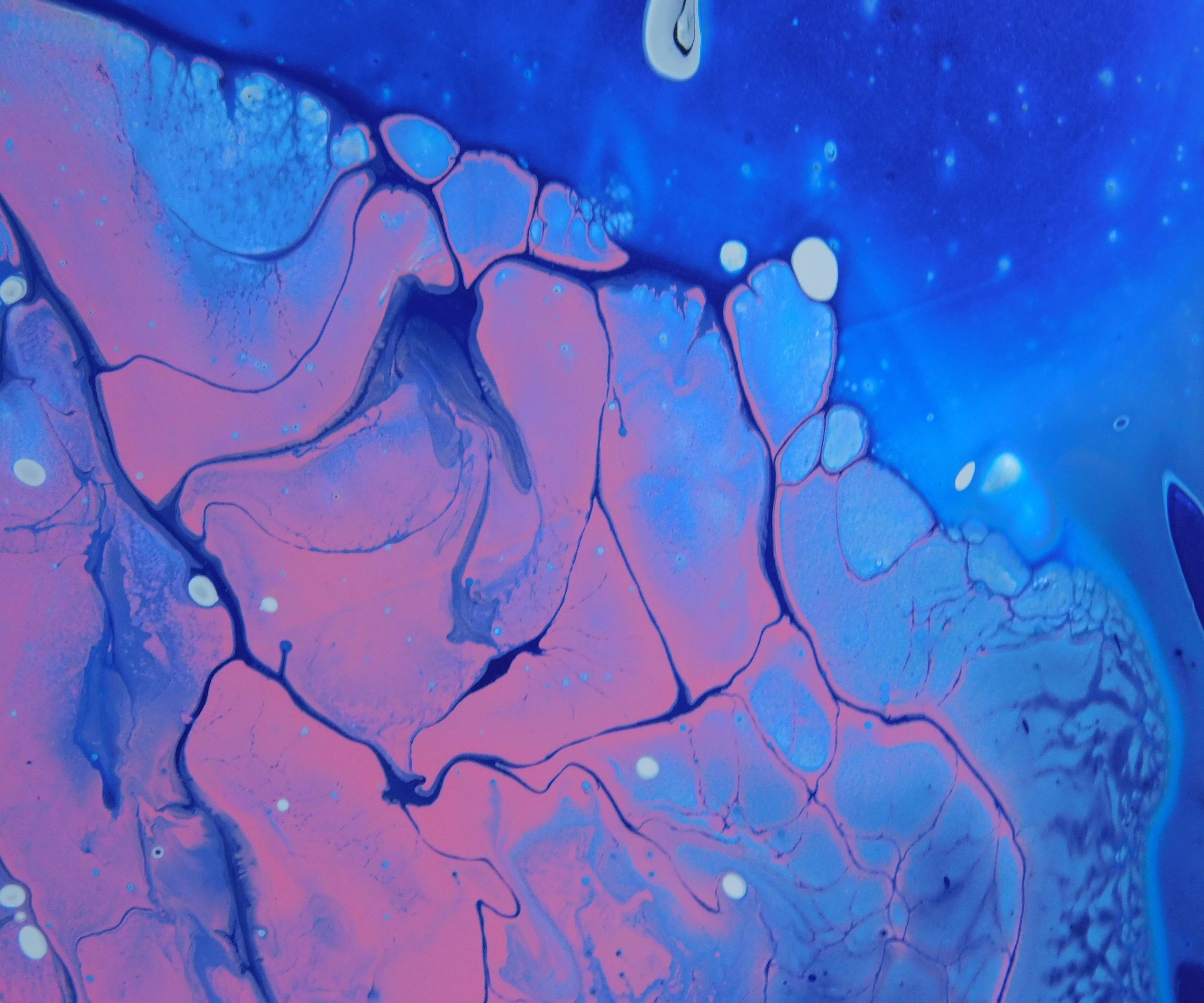 Acrylic Pouring Diptych With Almost Nothing !