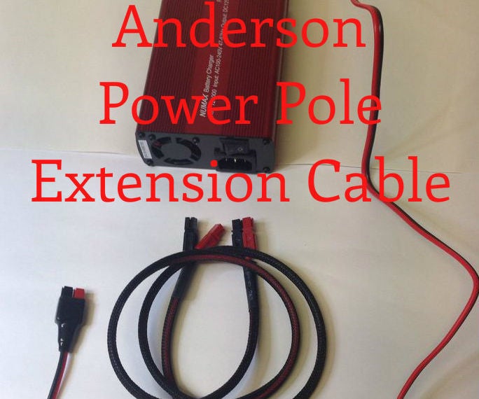 Anderson Power Pole Battery Charger Extension Cable 6 Steps (with