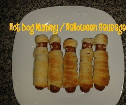 Hot Dog Mummy Halloween Sausages Recipe