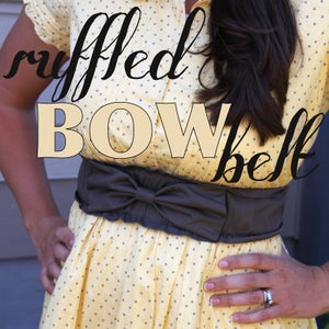 Ruffled Bow Belt