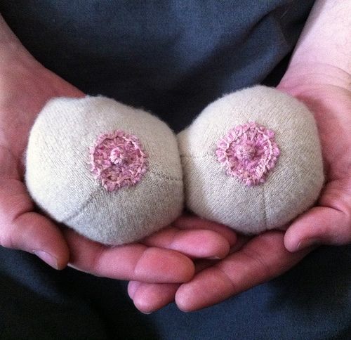 Cashmere Hand Warmer Boobs