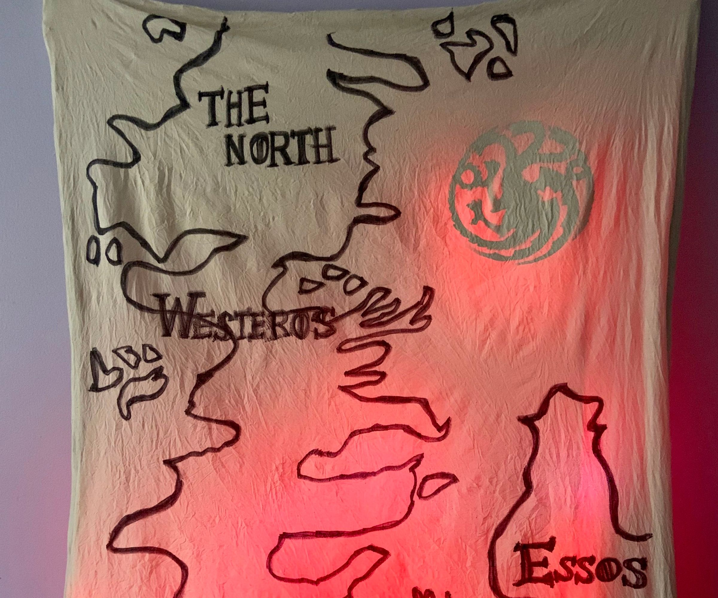 Game of Thrones Light Up Map