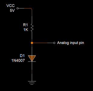 DIY Temperature Sensor Using One Diode : 3 Steps - Instructables