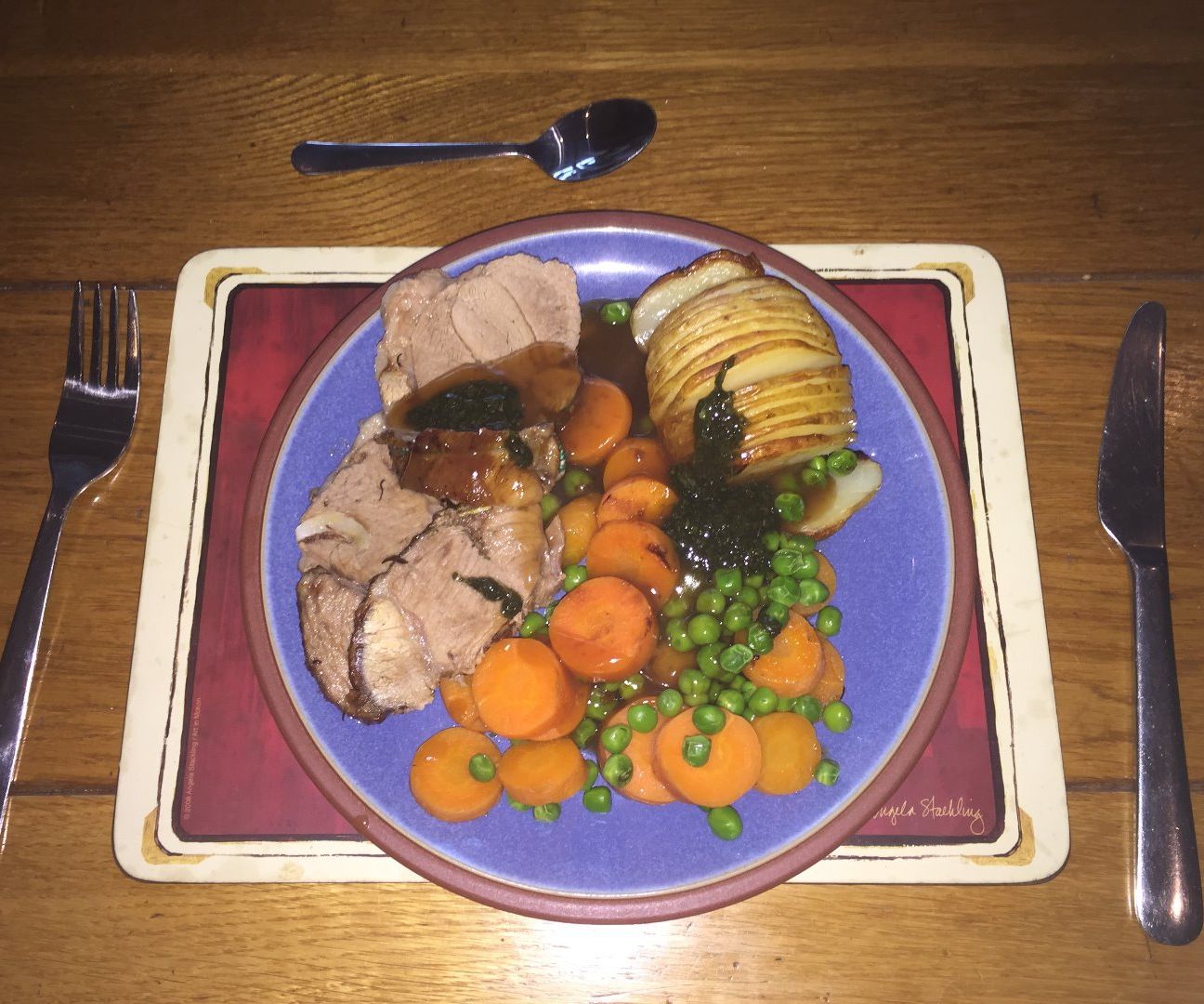 Concertina Potatoes and Butterflied Lamb