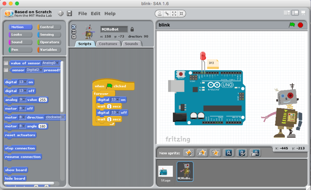 Physical Computing Scratch for Arduino 12 Steps with Pictures