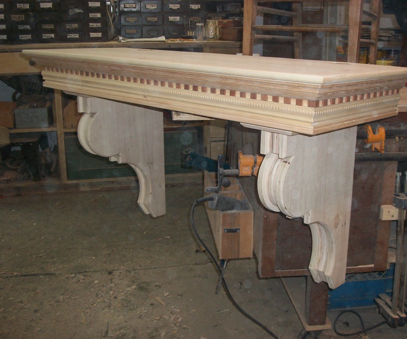 Flat Screen TV Shelf ~ With Secret Compartment