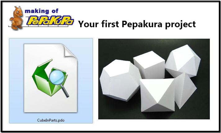 Your first Pepakura project