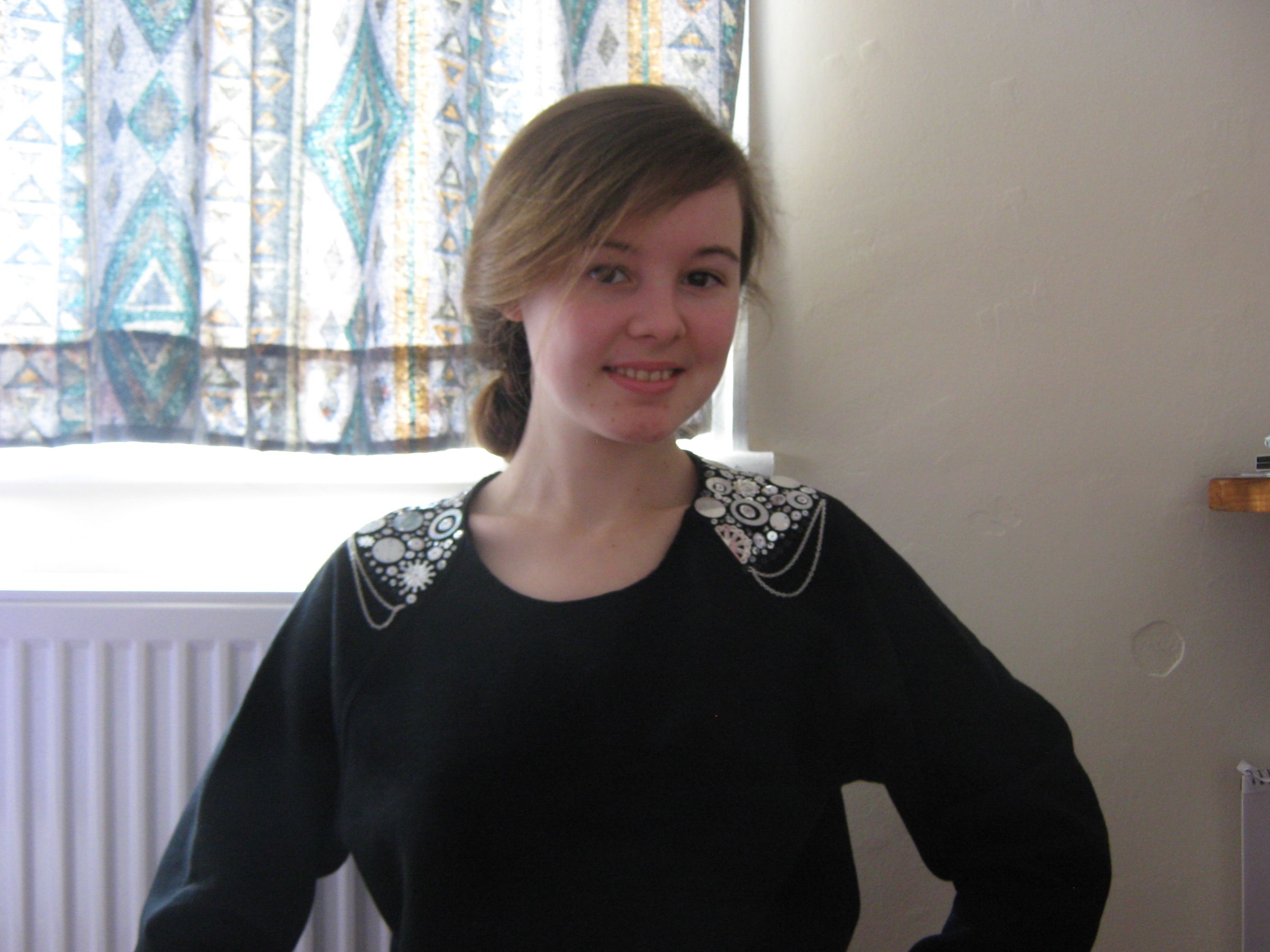 Sequin Shoulders Jumper