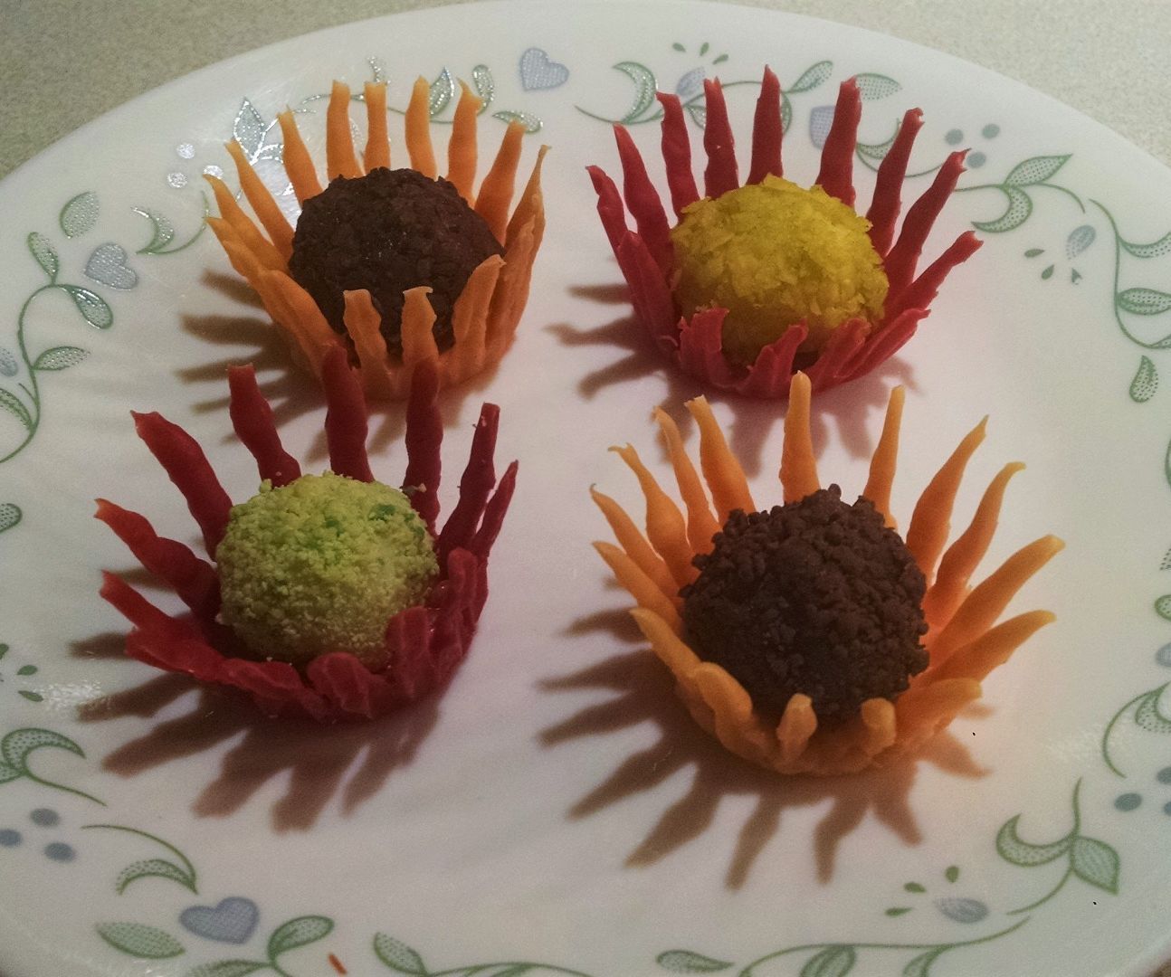 Chocolate Flower Truffles
