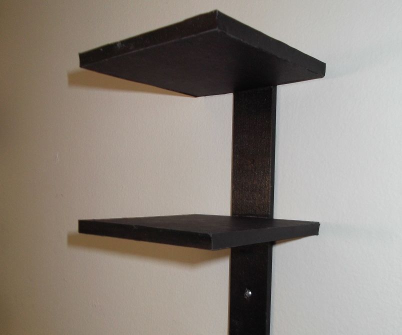 Vertical Multiple Floating Shelves for Models