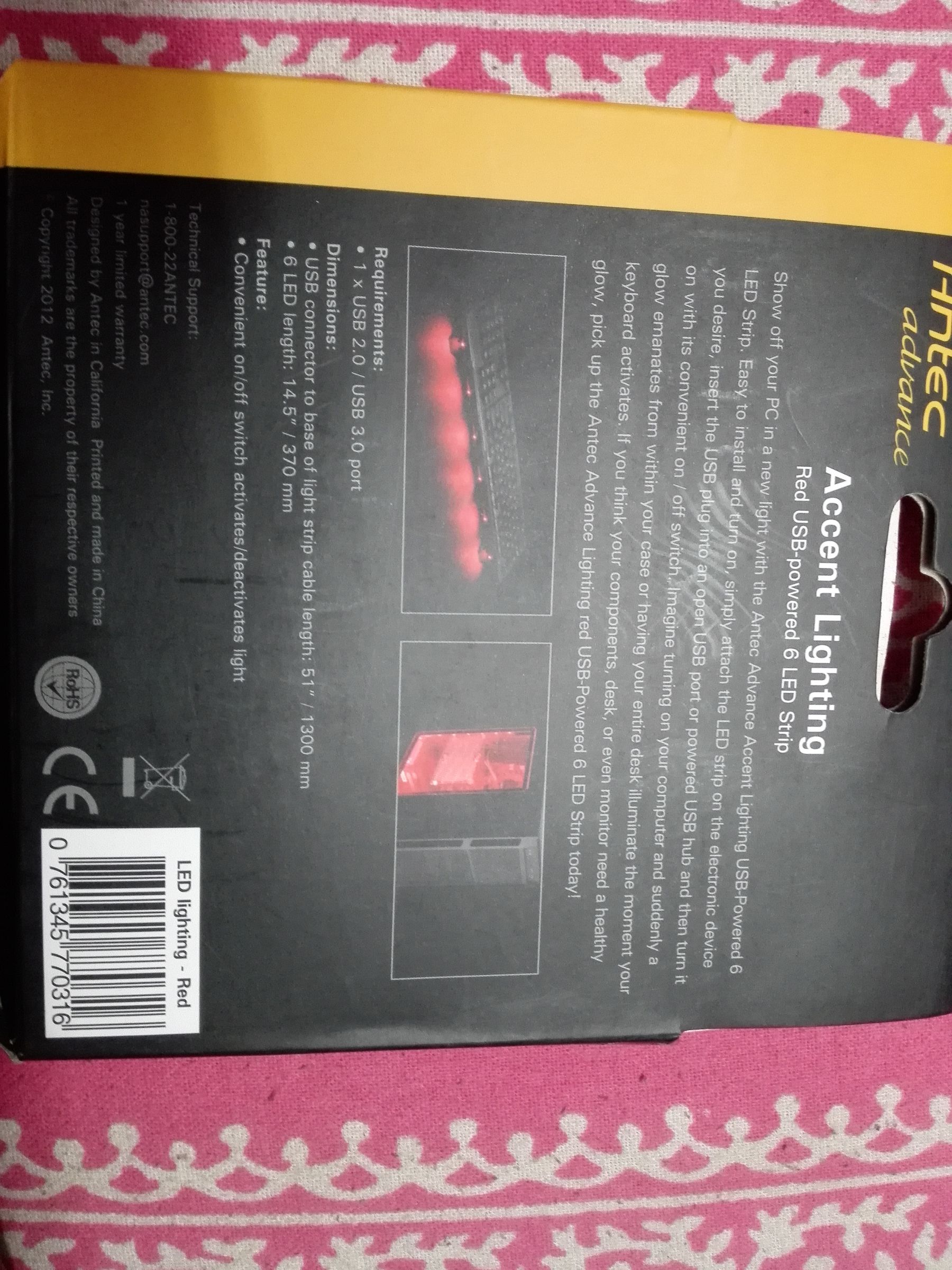 Install USB powered cycle rear safety led. 