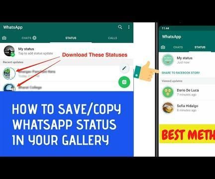 HOW TO SAVE WHATSAPP STATUS/STORIES IN GALLERY