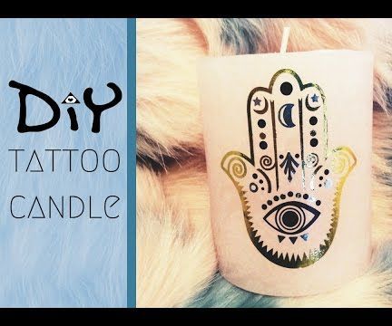 DIY Tattoo Candle