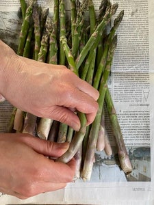 Cleaning Asparagus 