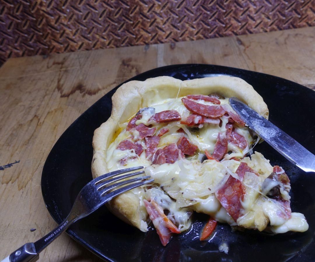 Easy BBQ Deep Dish Pizza Pie 6 Steps (with Pictures) Instructables