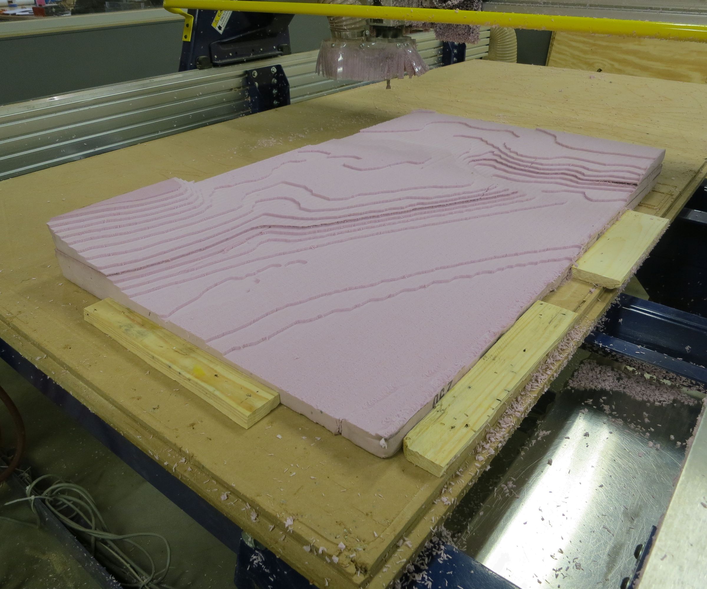 Machine Carved Contour Map - I Made It at TechShop!