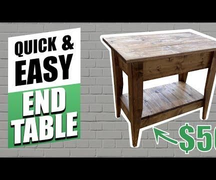 How to Make a Rustic End Table