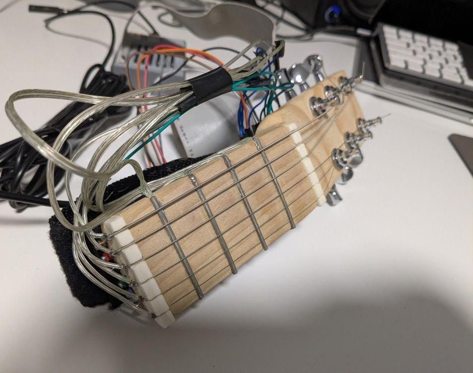 Raspberry Pi and Flora Based Guitar MIDI Controller