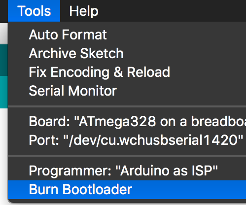 How to Burn the Arduino BootLoader on to a AtMega328p Chip
