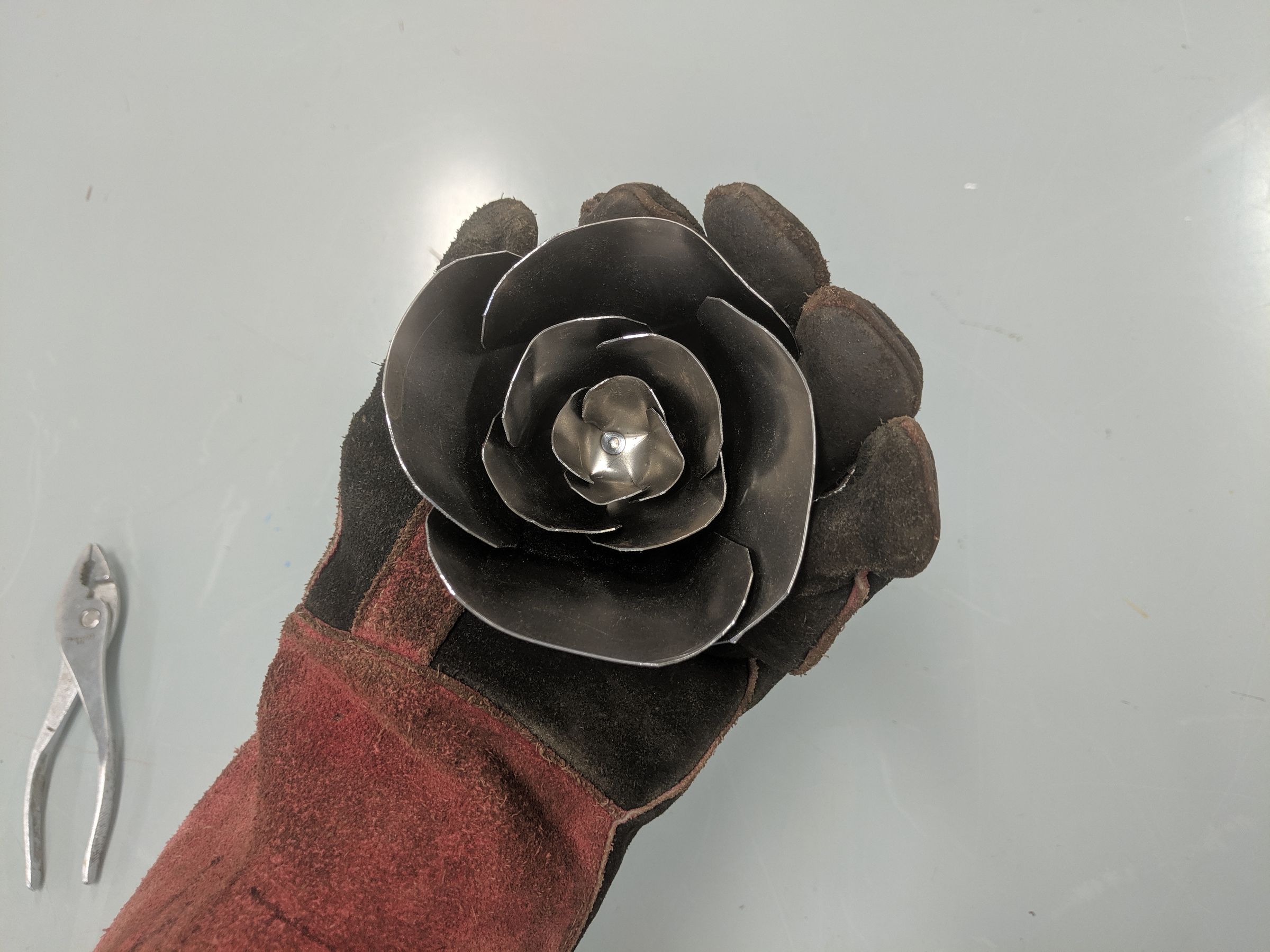 Easy Sheet Metal Flower 7 Steps (with Pictures) Instructables