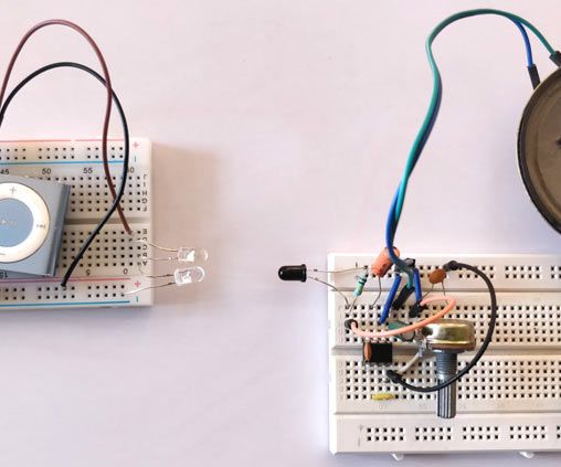 IR Based Wireless Audio Transmitter and Receiver