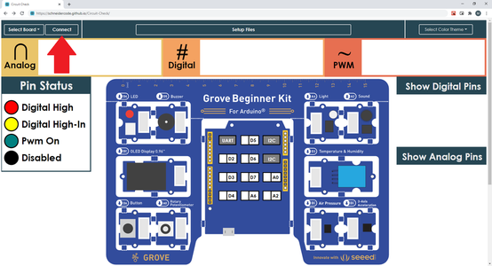 Connecting the Microcontroller to Circuit Check